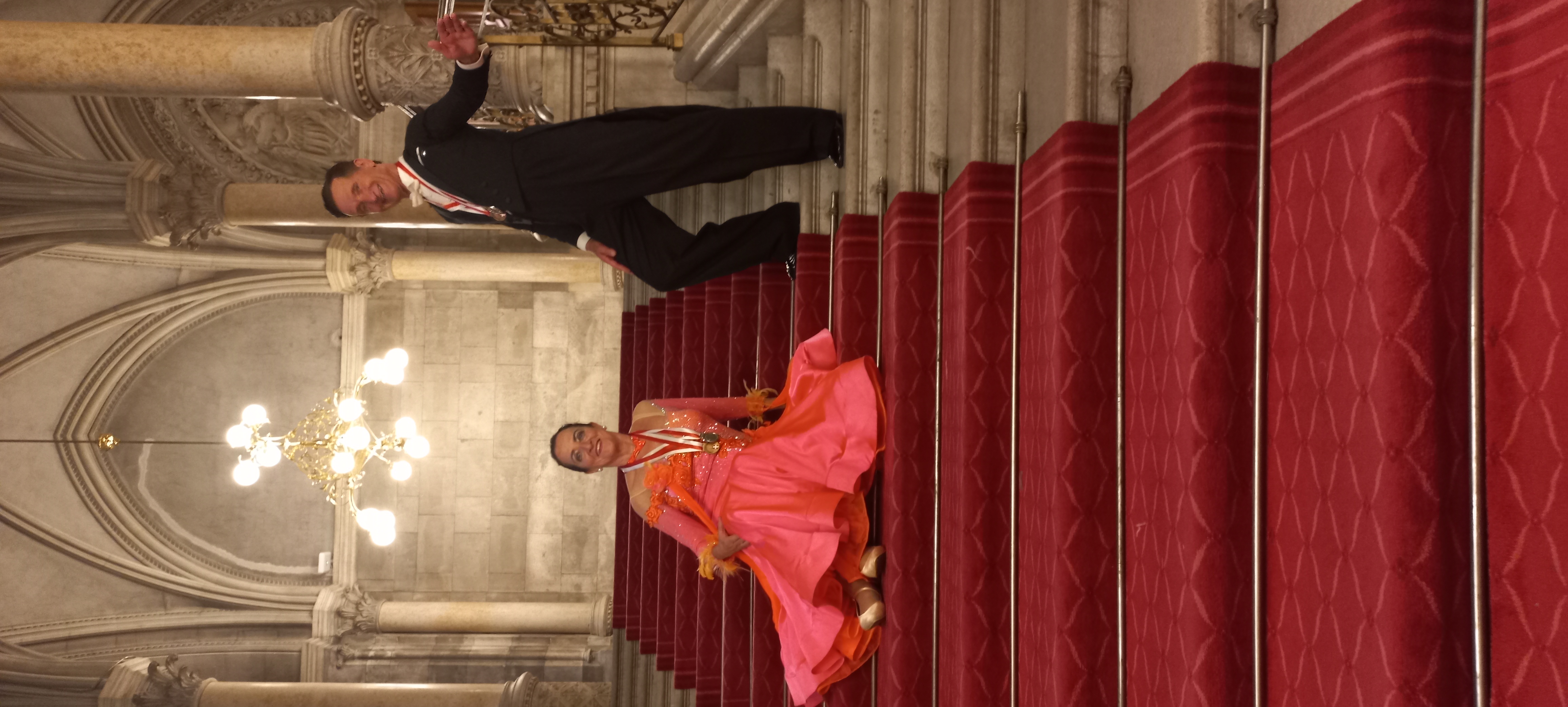Ingrid und Gerhard auf der Treppe
